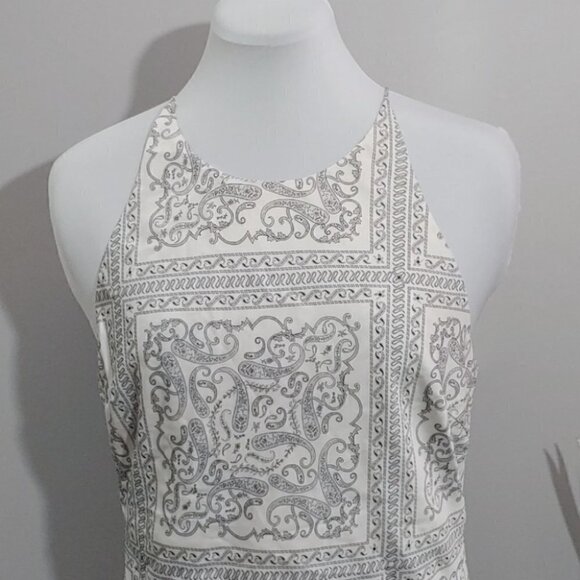 NWT EN SAISON Satin paisley print maxi dress - Picture 9 of 16